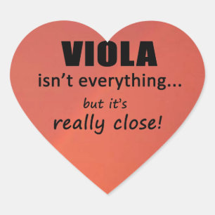 Viola no es todo Pegatina de corazón