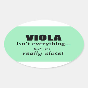 Viola no es todo Pegatina oval