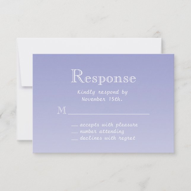 Violet Butterfly RSVP (Anverso)