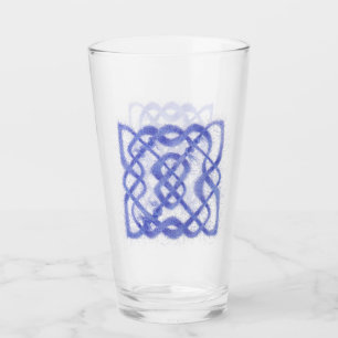 Violet Celtic Knot Pint Vidrio para beber