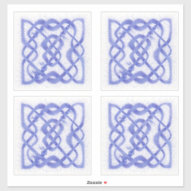 VIOLET CELTIC KNOT Vinyl Pegatinas (4) (Hoja)