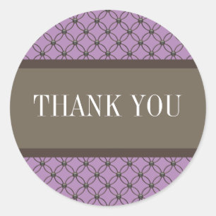 Violet Fancy Lattice Gracias Pegatinas