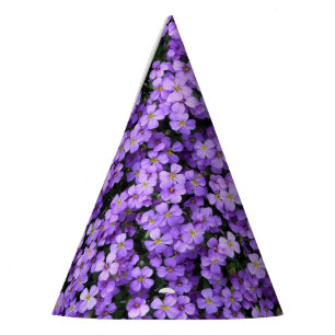 Violet Flowers Fiesta de papel Gorras Violets