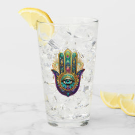 Violet Green Gold Petals Hamsa Turquoise Third Eye