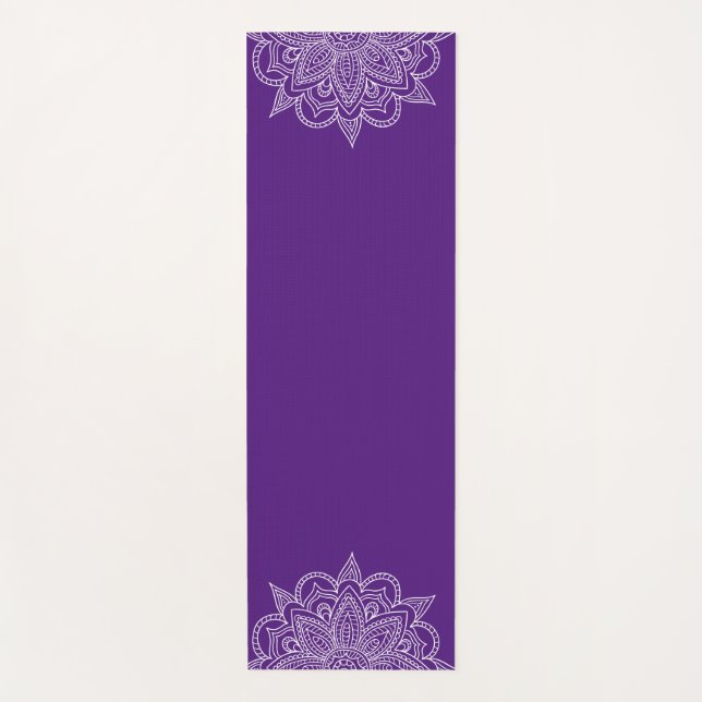 Violet Mandala Yoga Mat (Anverso)