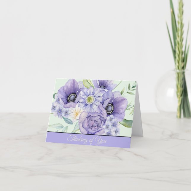 Violet watercolor floral customizable (Anverso)