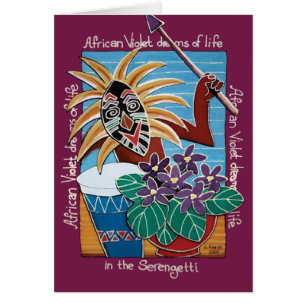 Violeta africana en Serengetti