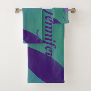 Violeta azul volcánica geométrica con nombre