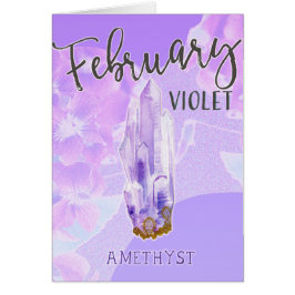 Violeta de cumpleaños y Amethyst Birthstone