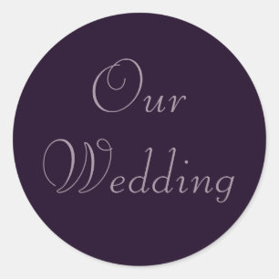 Violeta Púrpura Profunda Nuestros Pegatinas De Bod