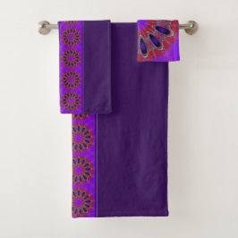 Violeta, Púrpura y Rojo Cereza Mandala Moderno