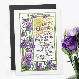 Violetas de época y versos religiosos de Pascua