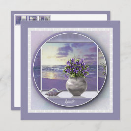 violetas en tarro lunar