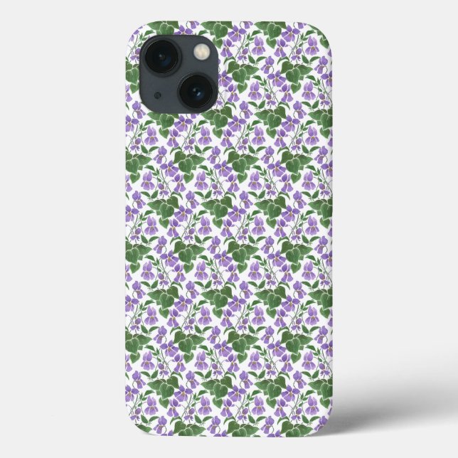 Violetas malvas en Funda de estuche mate para iPad (Reverso)
