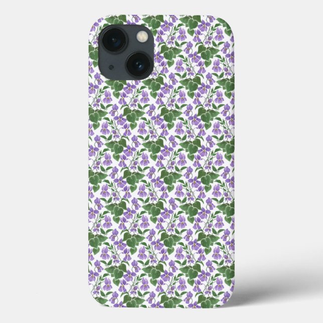 Violetas malvas en Funda de mate-Funda del iPad bl (Reverso)