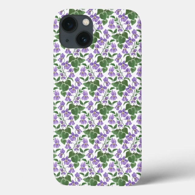 Violetas malvas en Funda de Xtreme para iPhone Flo (Reverso)