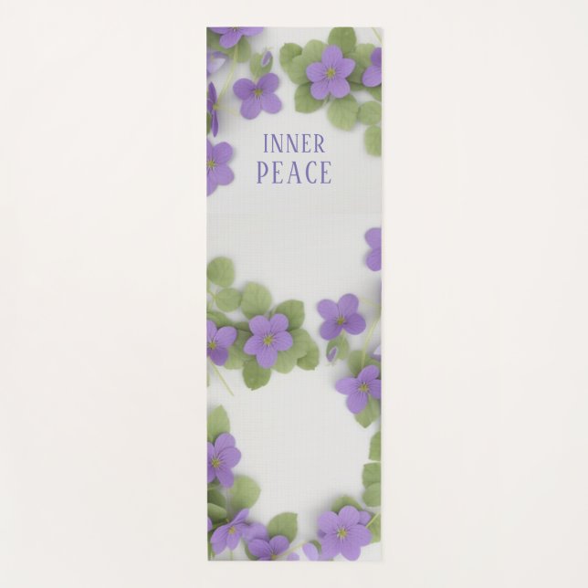 Violetas por la paz interior - Yoga Mat (Anverso)