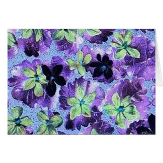 Violetas verdes púrpuras del vintage