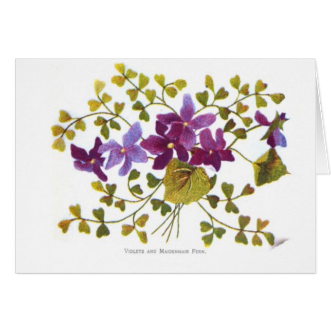 Violetas y Fern de cabello de labios (Anverso (Horizontal))