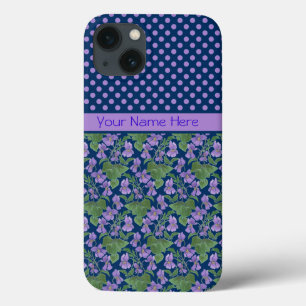 Violets y Polka Dots iPhone 6 funda Xtreme Funda