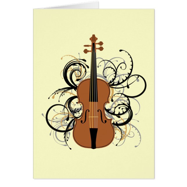 Violín con Swirls (Frente)