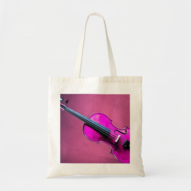 Violín del rosa de la bolsa de asas de la viola (Frente)