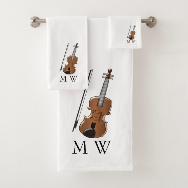 Violin Design Monogrammed (In situ)