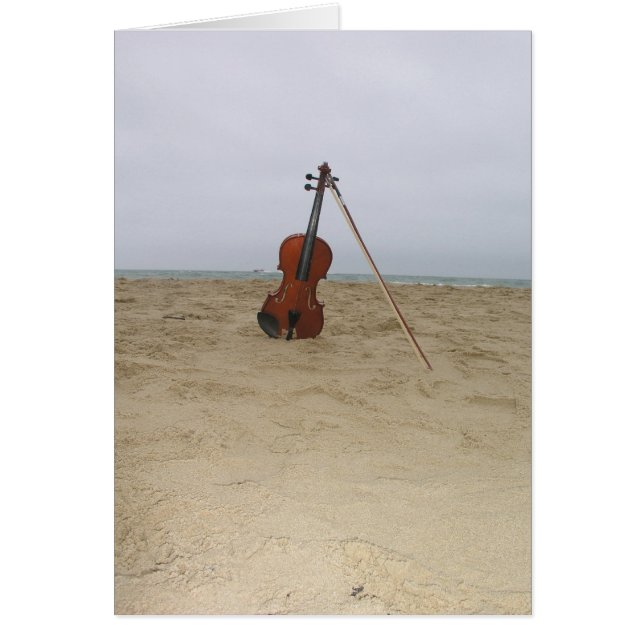 Violín en la playa (Frente)