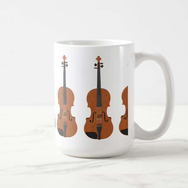 Violín: modelo 3D: Taza de café (Derecha)
