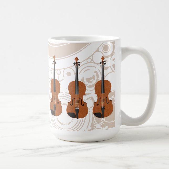 Violín: modelo 3D: Taza de café (Derecha)