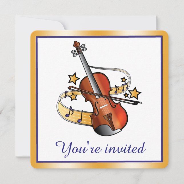 Violin Recital Invitación (Anverso)