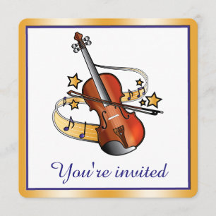 Violin Recital Invitación