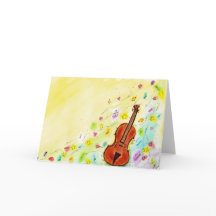 Violin - Tarjeta de felicitación