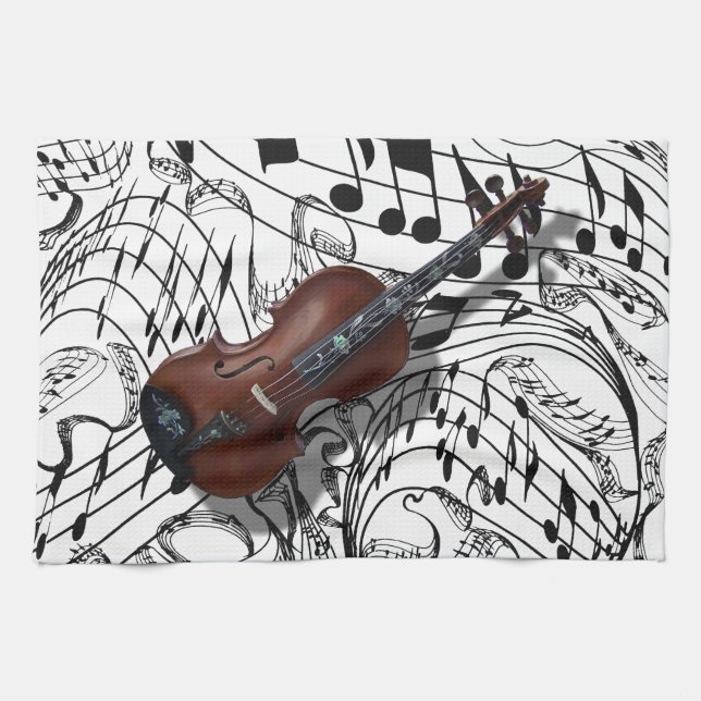 VIOLÍN - TOALLA DE COCINA (Horizontal)