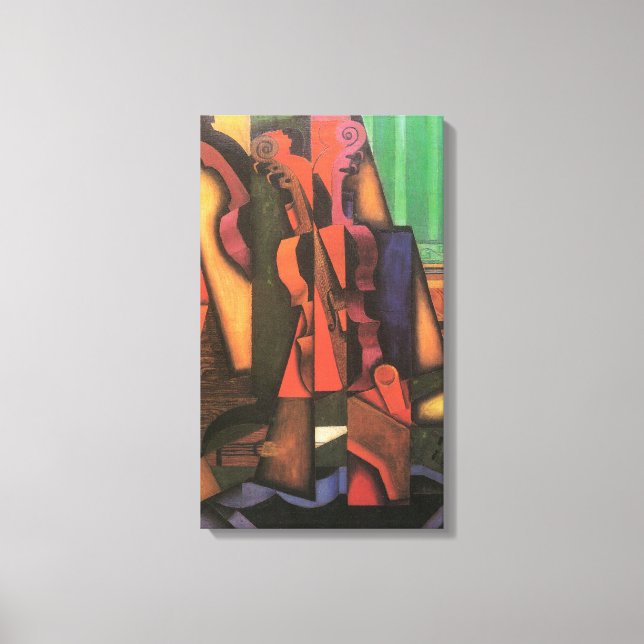 Violin y guitarra de Juan Gris, arte de cubismo vi (Anverso)