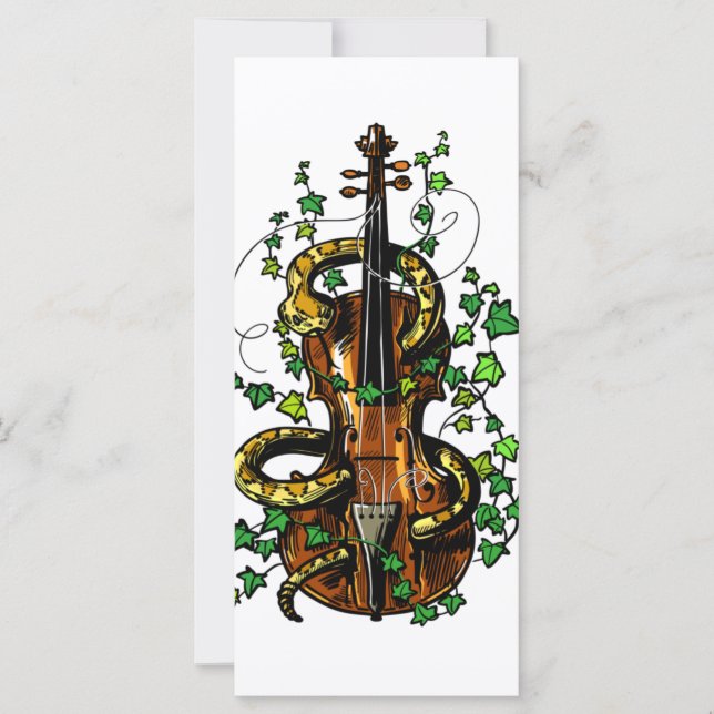 Violín y serpiente (Anverso)