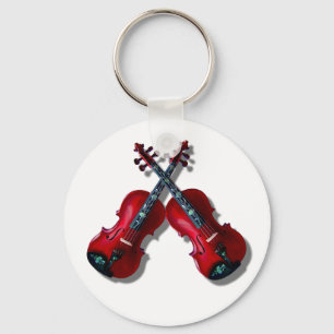 VIOLINES ROJOS CRUZADOS - LLAVERO