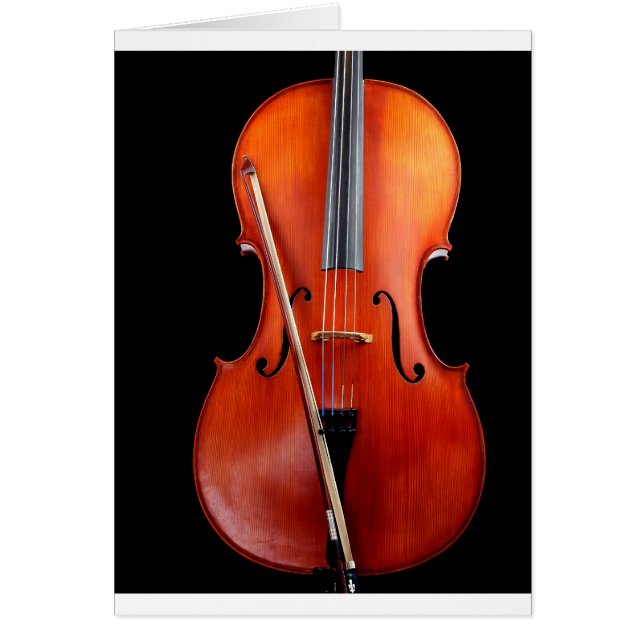 Violoncelo clásico en negro (Frente)