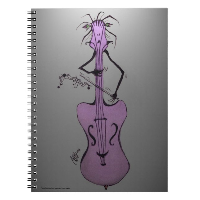 Violoncelo/verticalmente cuaderno de la banda de (Frente)