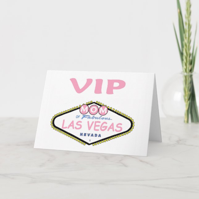 VIP MOM de la tarjeta del día de la madre de Las V (Anverso)