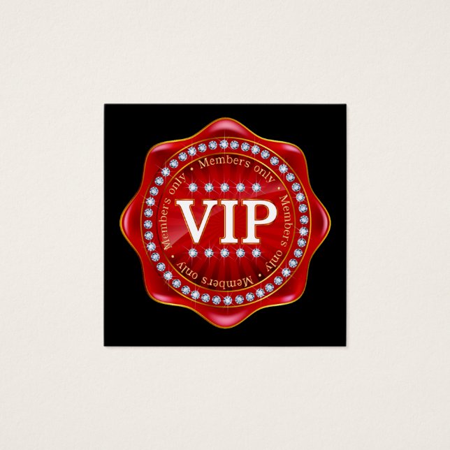 VIP Square Business, Regalo, Tarjetas de Mensajes  (Anverso)