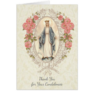 Virgen católica María Gracias Oración fúnebre