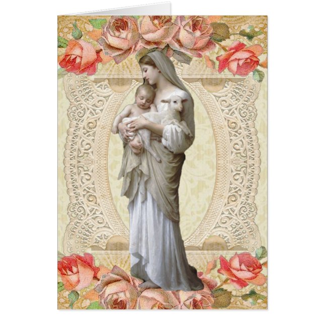 Virgen Católica María Gracias Oración Funeral (Frente)