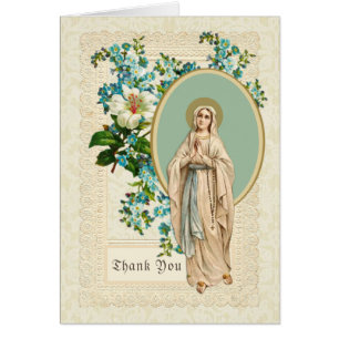 Virgen Católica María Rosaria Funeral Gracias