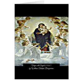 Virgen con ángeles Bouguereau