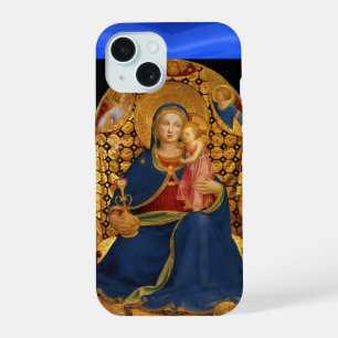 VIRGEN CON NIÑO Y ÁNGELES ,Zafiro Azul