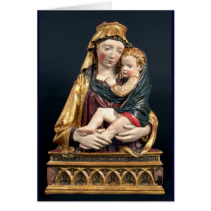 VIRGEN CON NIÑO ,Zafiro azul
