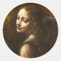 Virgen Da Vinci de los Pegatinas del Ángel Rocoso