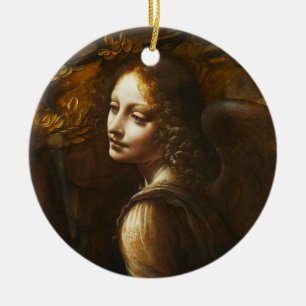Virgen de da Vinci del ornamento del ángel de las