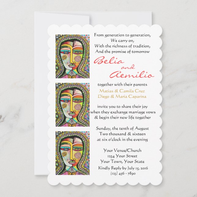 Virgen de la Invitación de Boda de Guadalupe MIRAC (Anverso)